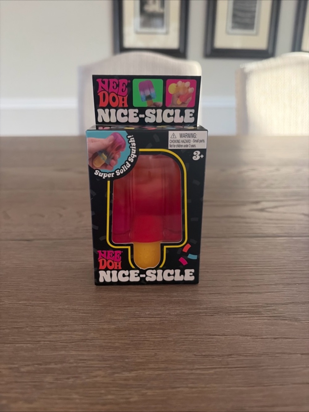 Nee Doh Ice Cream Nice-Sicle Squeezable Stress Reliever Sensory Toy Red